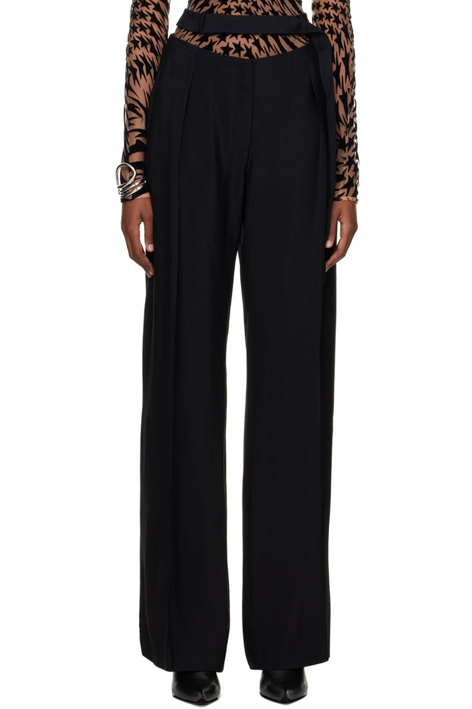 Mugler - Pantalon ample noir
