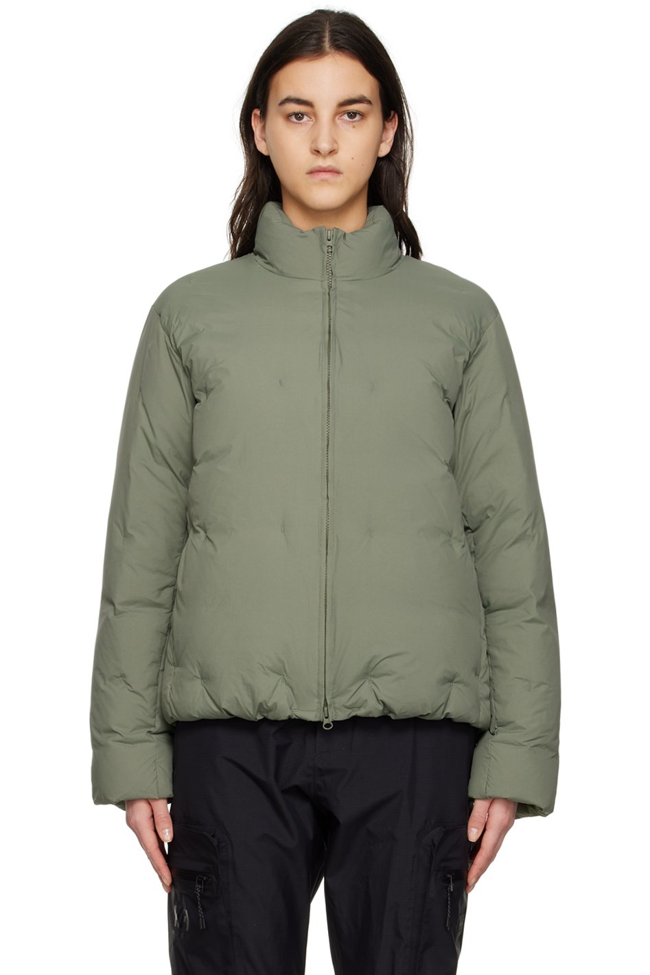 POST ARCHIVE FACTION (PAF) - Blouson kaki rembourré en duvet - 5.0 Right