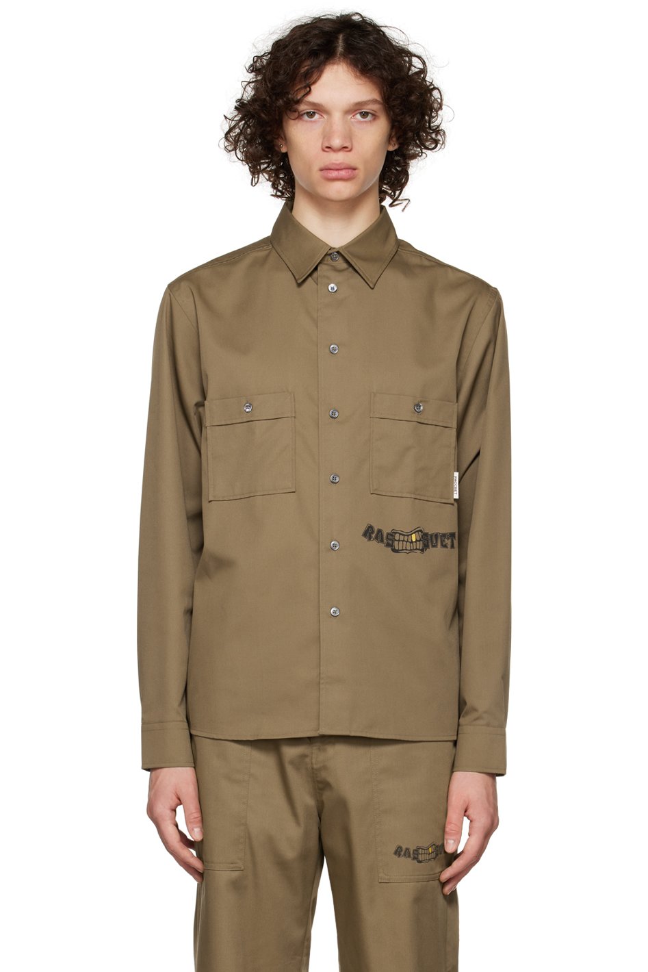 Rassvet - Brown Graphic Print Shirt