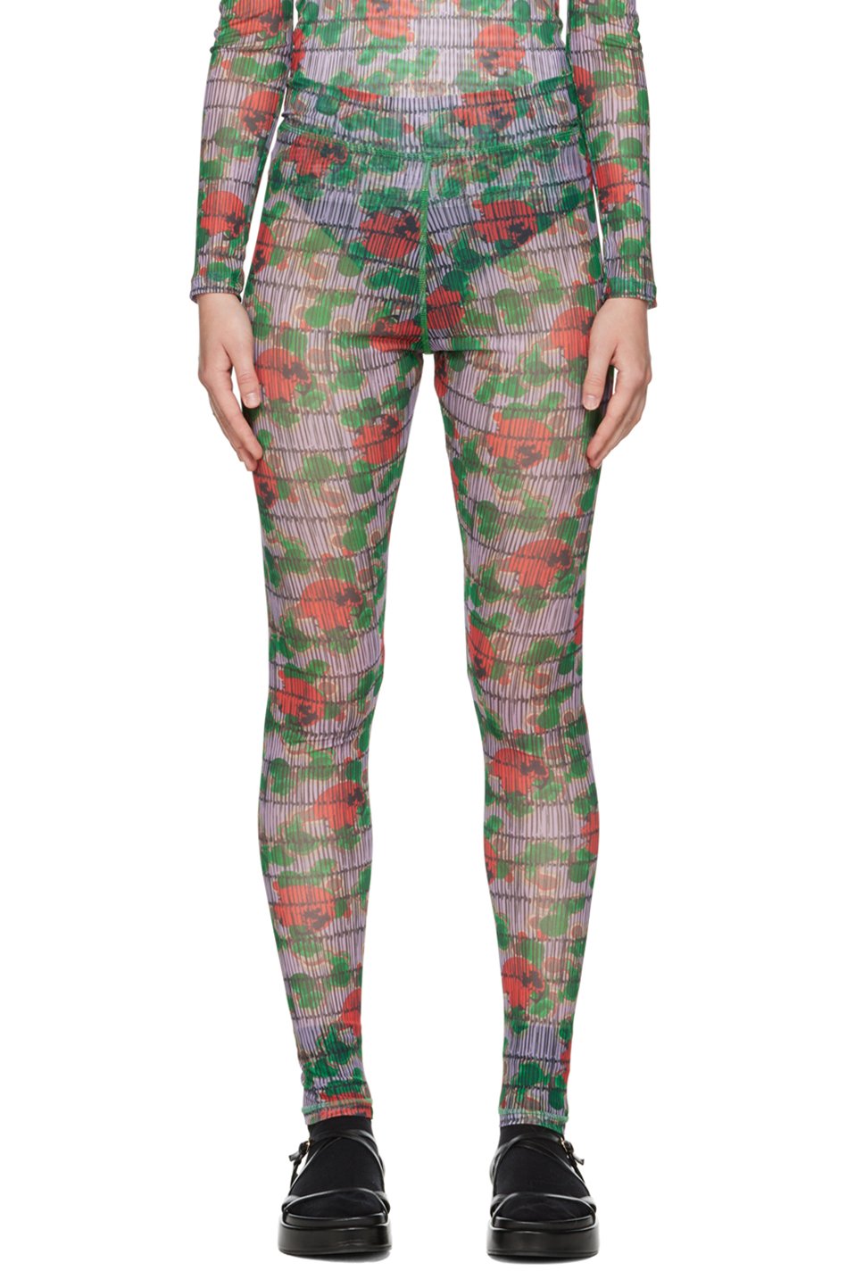 Henrik Vibskov - Legging mauve à pois