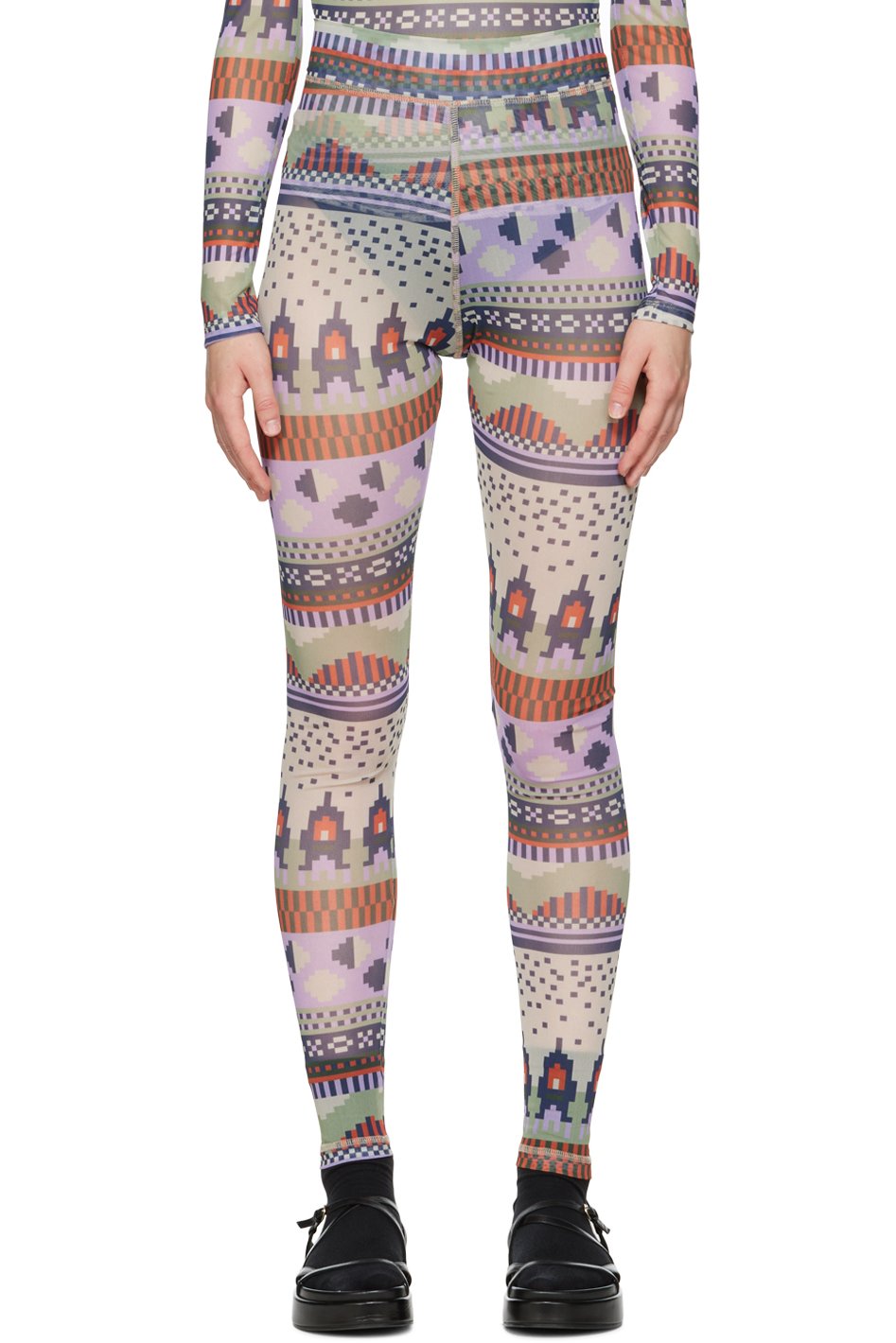 Henrik Vibskov - Legging multicolore exclusif à SSENSE