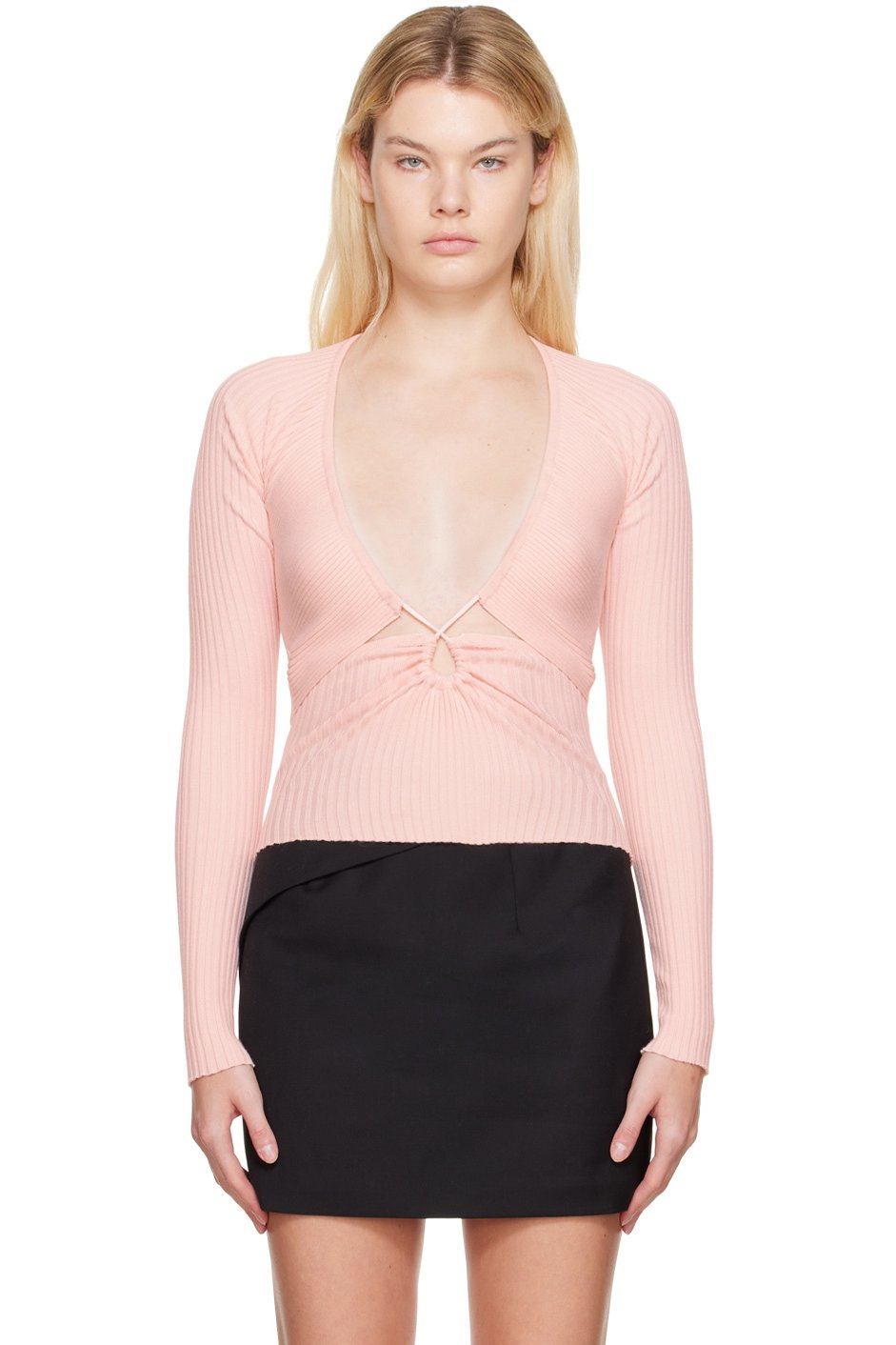 Wynn Hamlyn - T-shirt à manches longues Linda rose