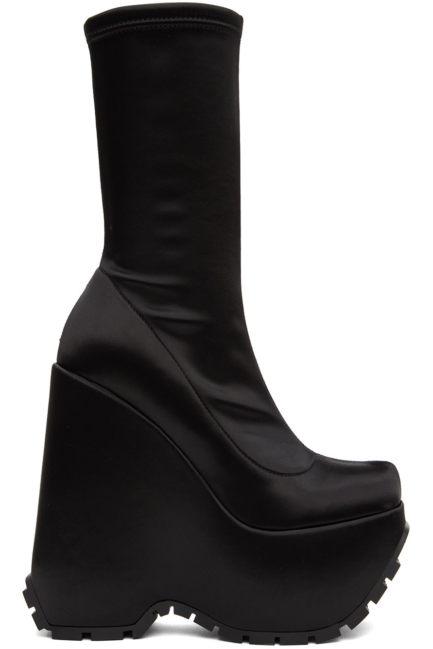Versace - Black Triplatform Boots