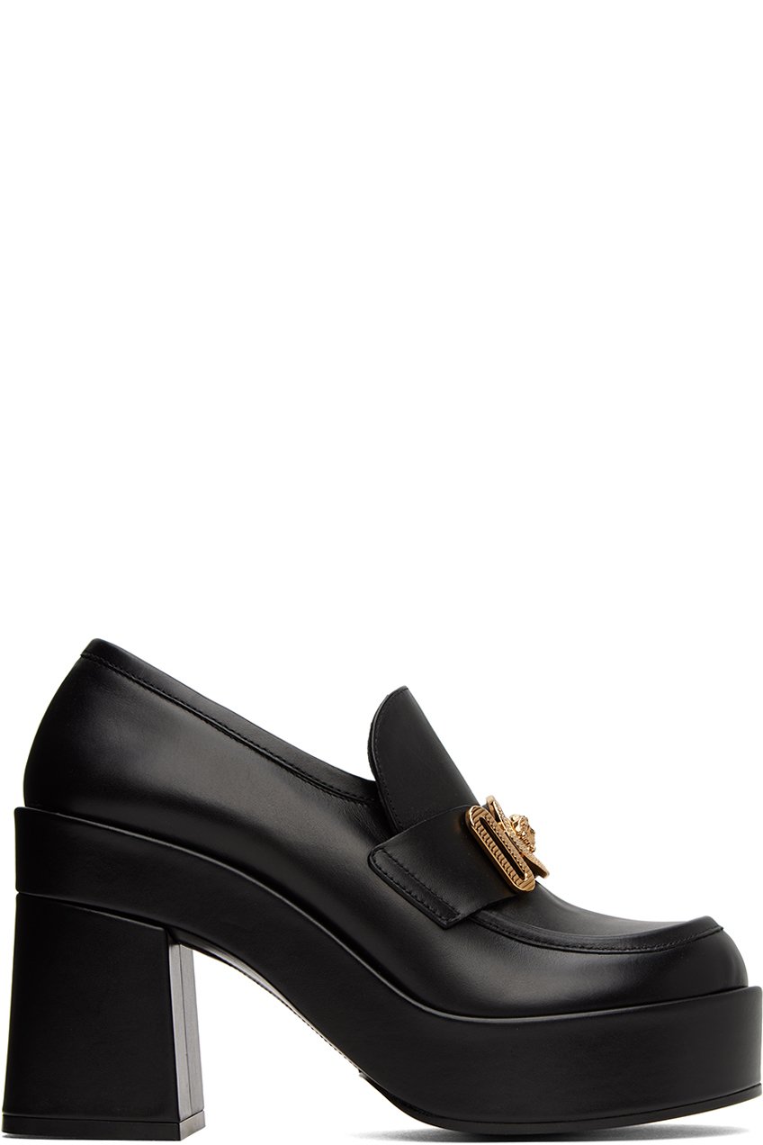 Versace - Black Medusa Biggie Platform Heels