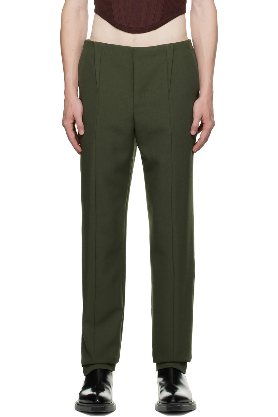 Dion Lee - Green Tapered Trousers