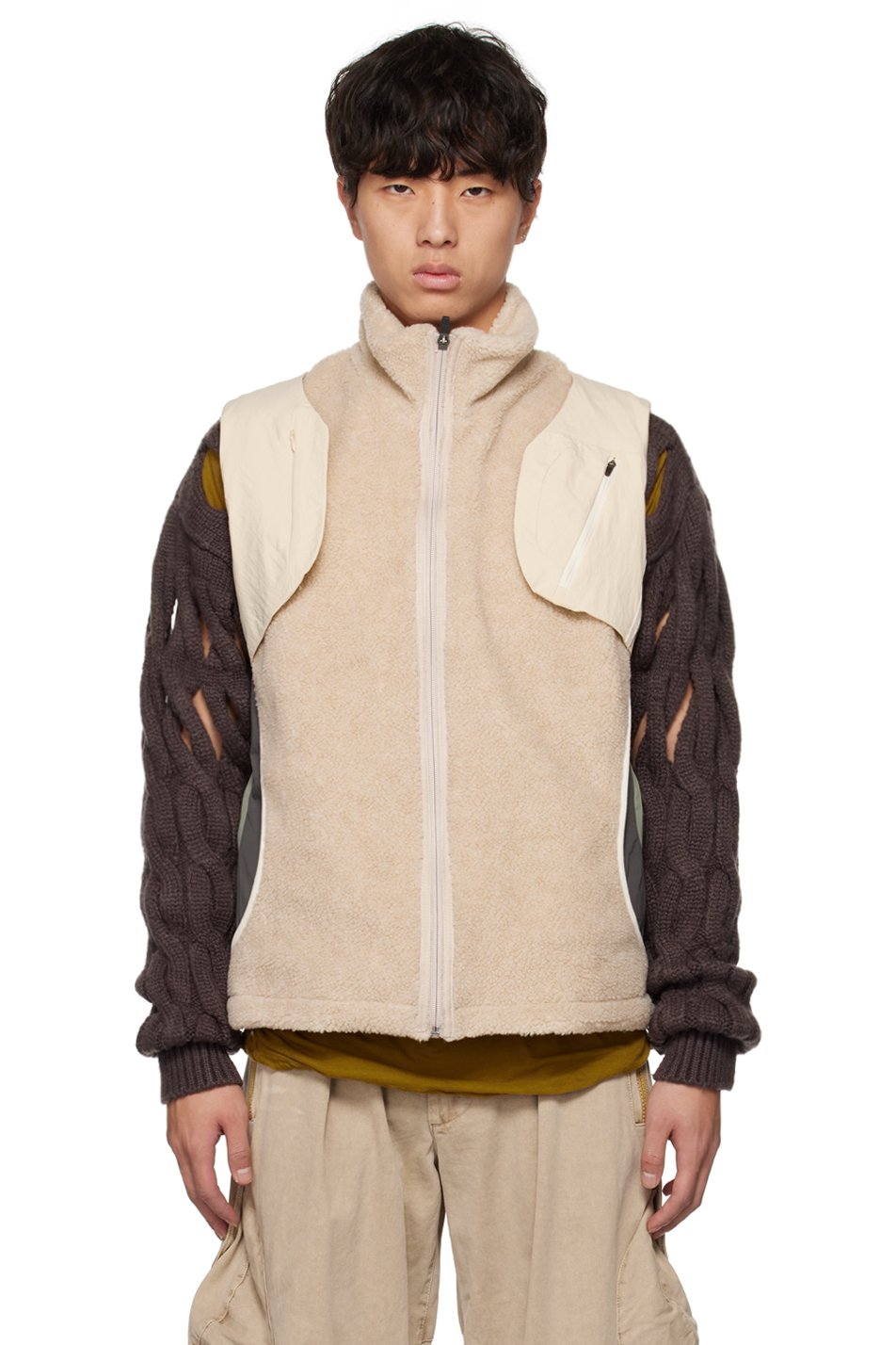 HYEIN SEO - Beige Layered Vest