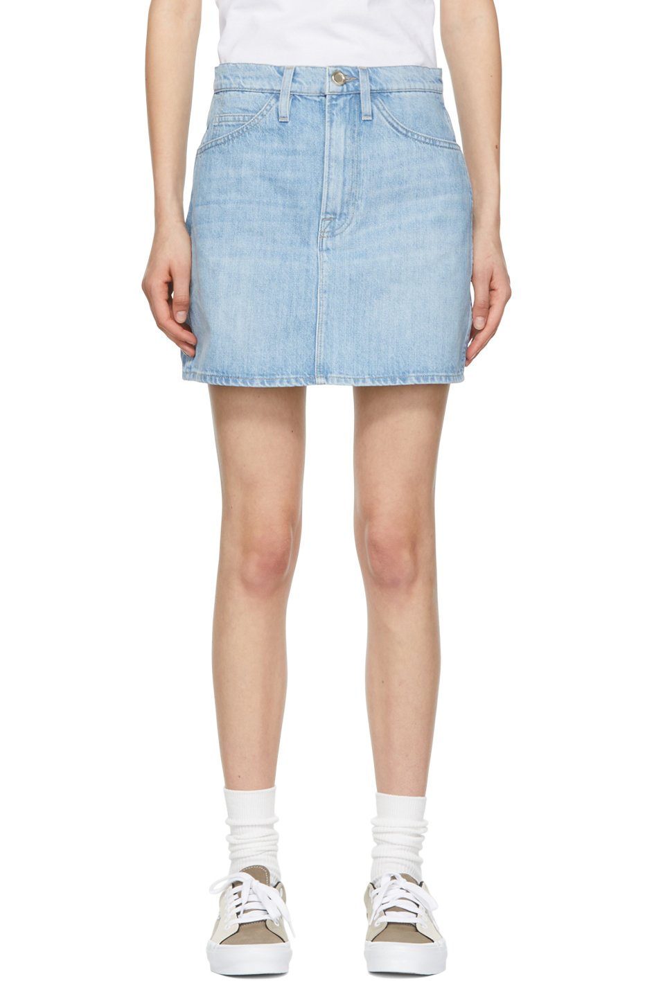 Frame - Minijupe 'Le Italien' bleue