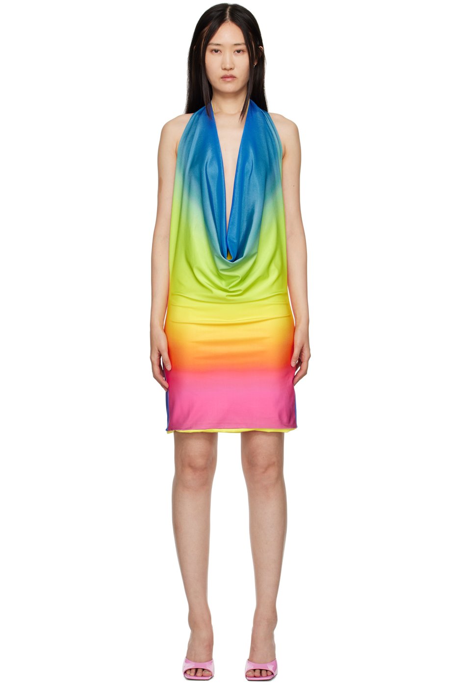 Sinead Gorey - Robe courte multicolore à imprimé