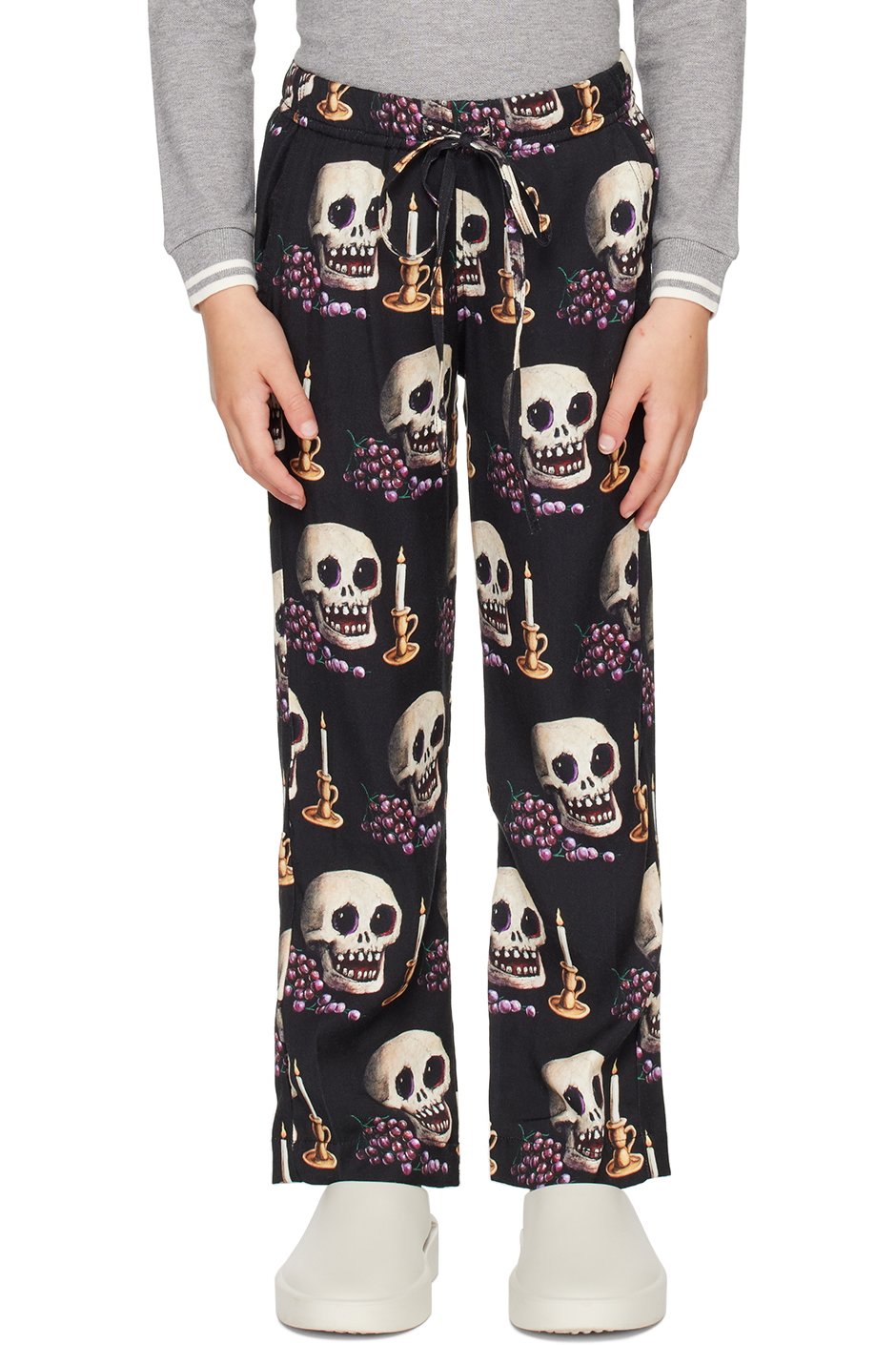 Endless Joy - Kids Black Momento Mori Lounge Pants