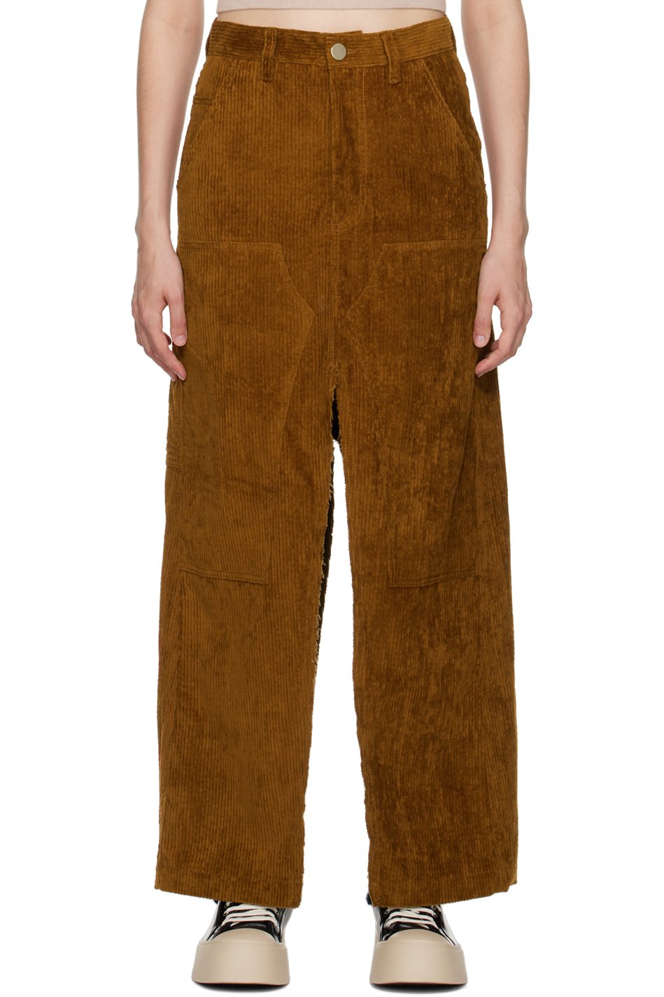 Meryll Rogge - Brown Vented Midi Skirt