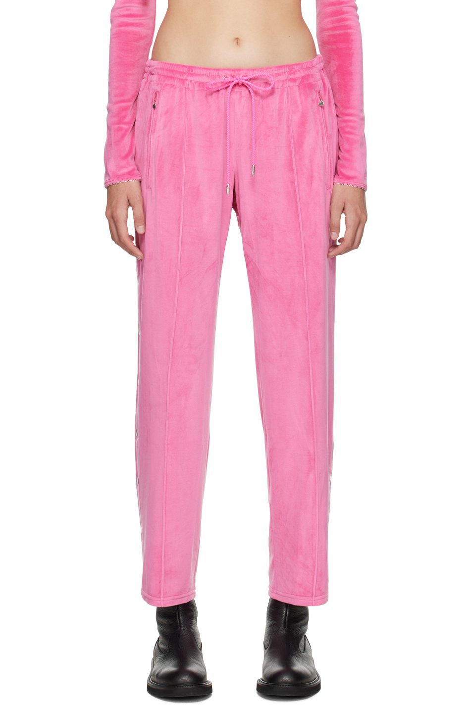 PRISCAVera - Pantalon de détente fendu rose