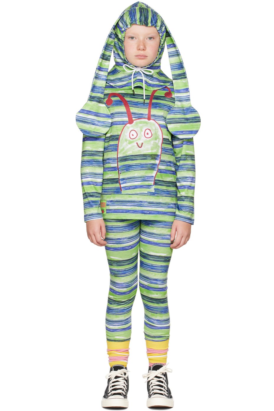 Chopova Lowena - SSENSE Exclusive Kids Green & Blue Funny Bug Costume