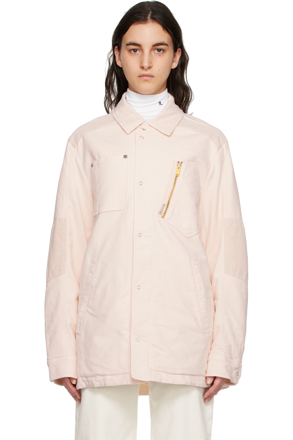 Objects IV Life - Pink Spread Collar Jacket