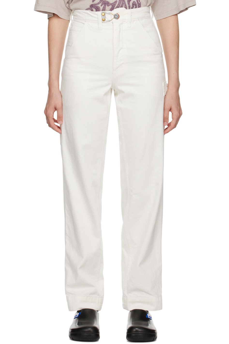 Objects IV Life - White Baggy Jeans