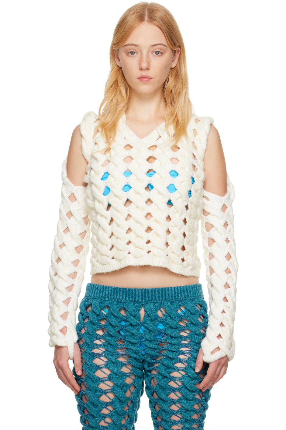 Isa Boulder - Pull blanc cassé exclusif à SSENSE