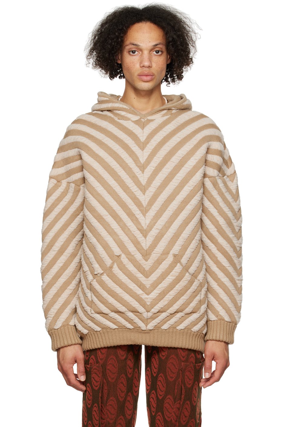 Isa Boulder - SSENSE Exclusive Beige Arrow Hoodie