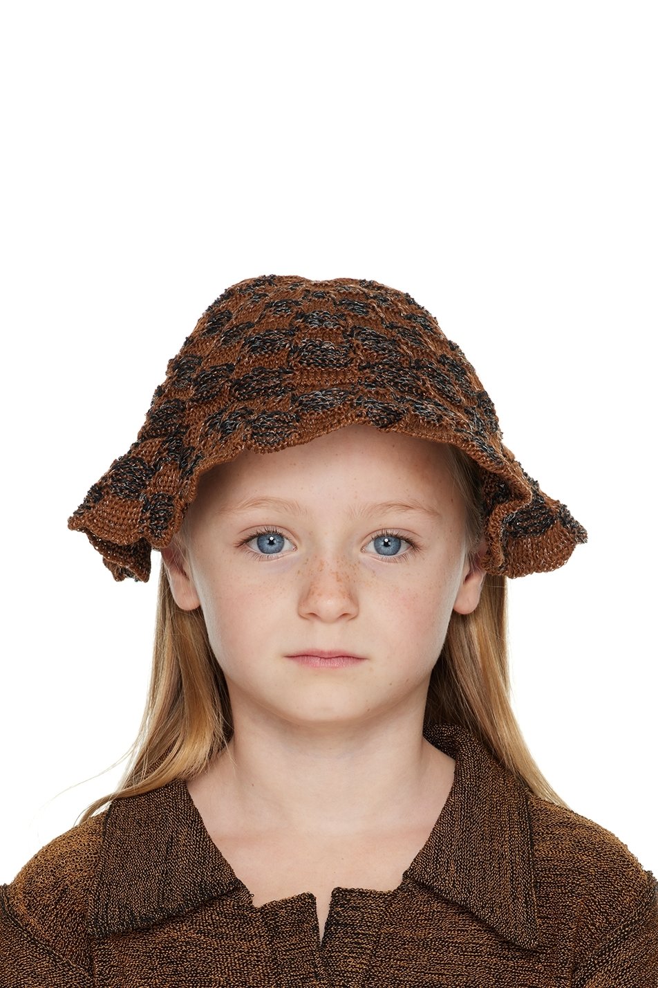 Isa Boulder - SSENSE Exclusive Kids Orange & Navy Bucket Hat