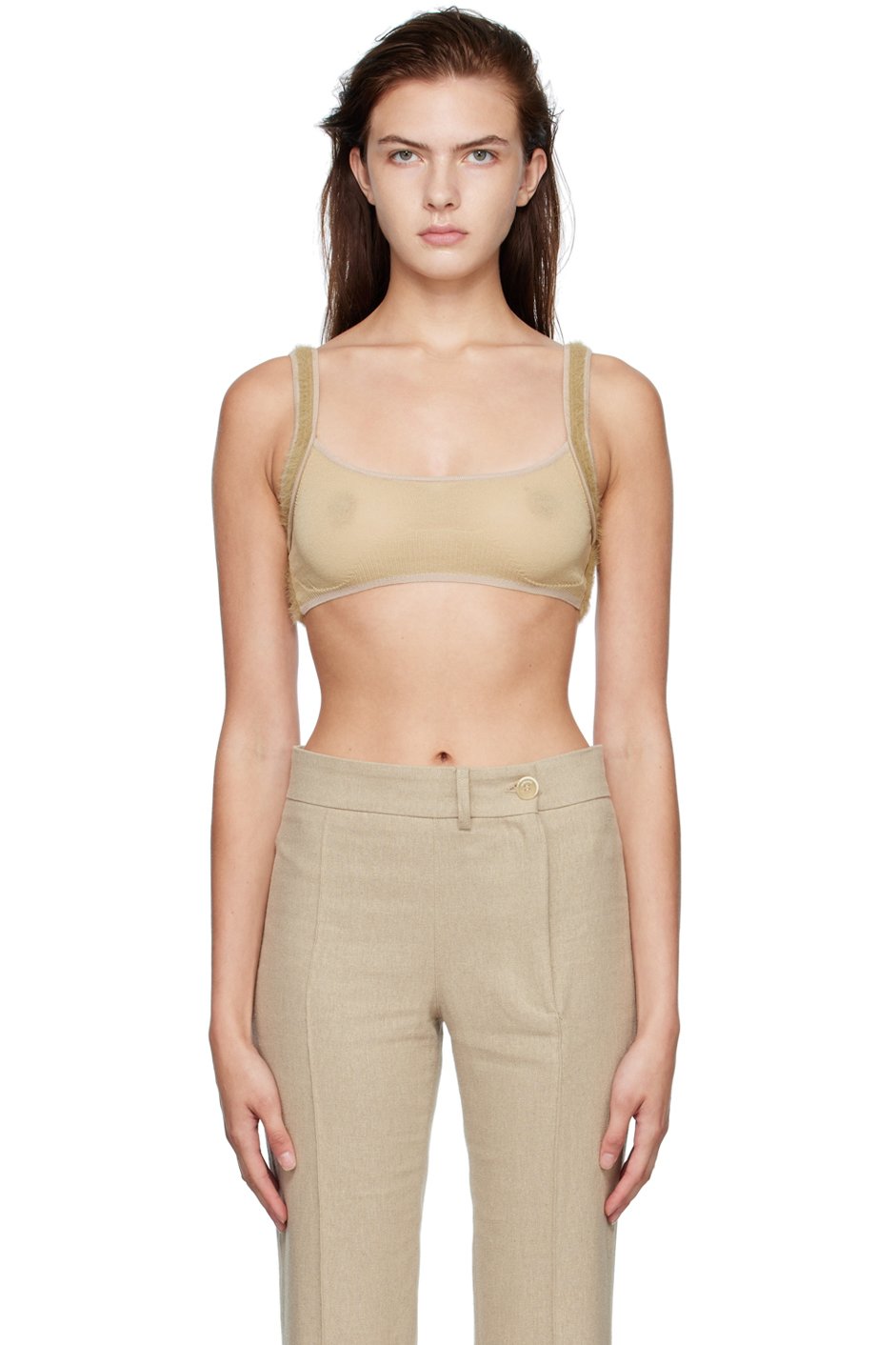 JACQUEMUS - Soutien-gorge de style bandeau Ascosu brun