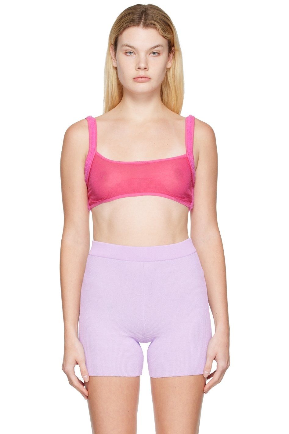 JACQUEMUS - Soutien-gorge de style bandeau Ascosu rose - Le papier