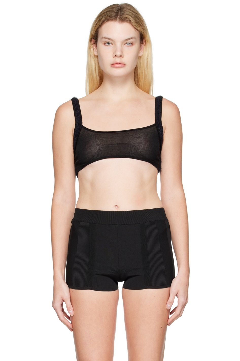 JACQUEMUS - Soutien-gorge de style bandeau Ascosu noir - Le papier