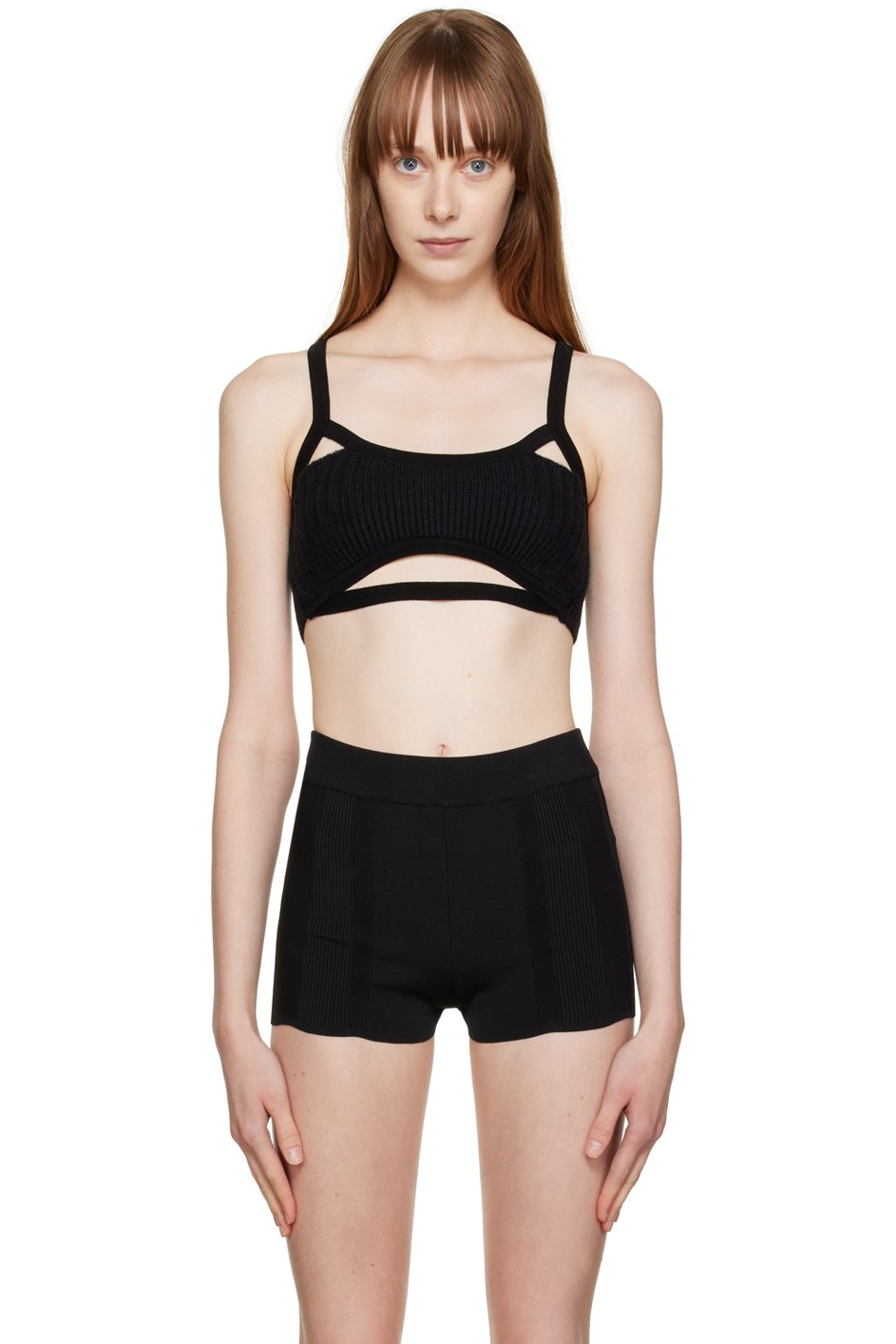 JACQUEMUS - Soutien-gorge de style bandeau Bellinu noir - Le papier