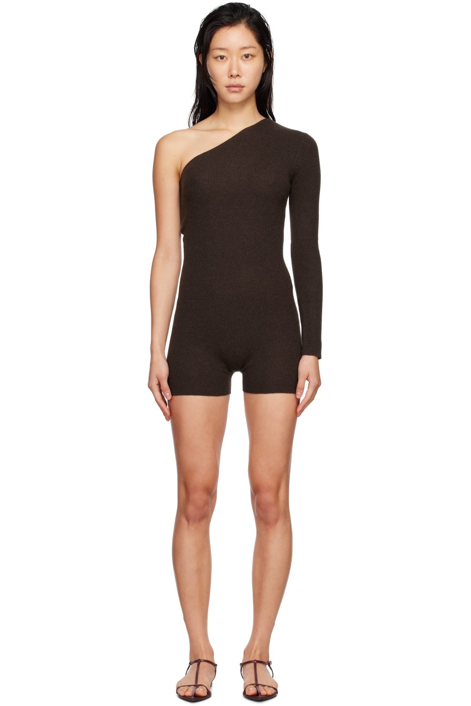LISA YANG - Brown Aiya Jumpsuit