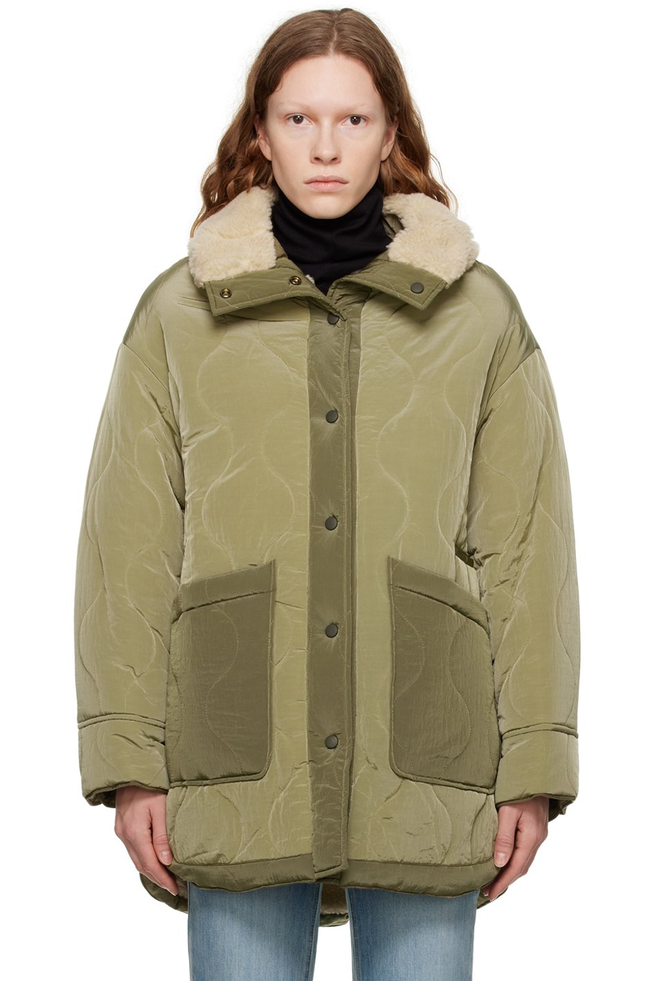 Blossom - Reversible Khaki Dean Coat