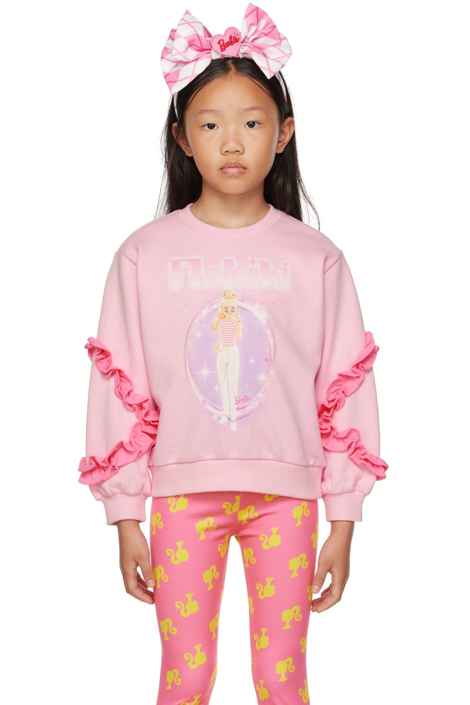 FLAKIKI - SSENSE Exclusive Kids Pink Barbie Logo Sweatshirt