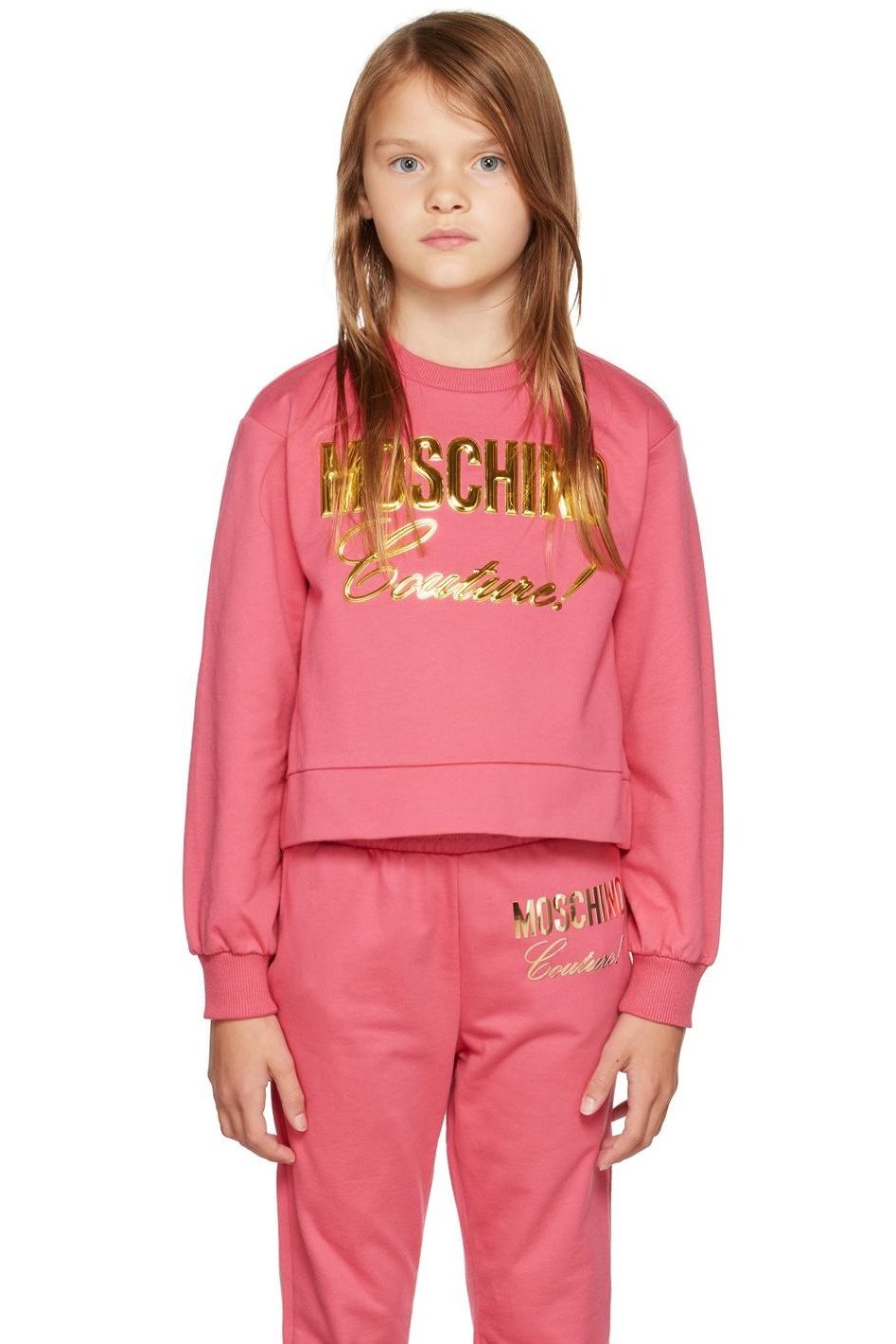 Moschino - Kids Pink 'Couture' Sweatshirt