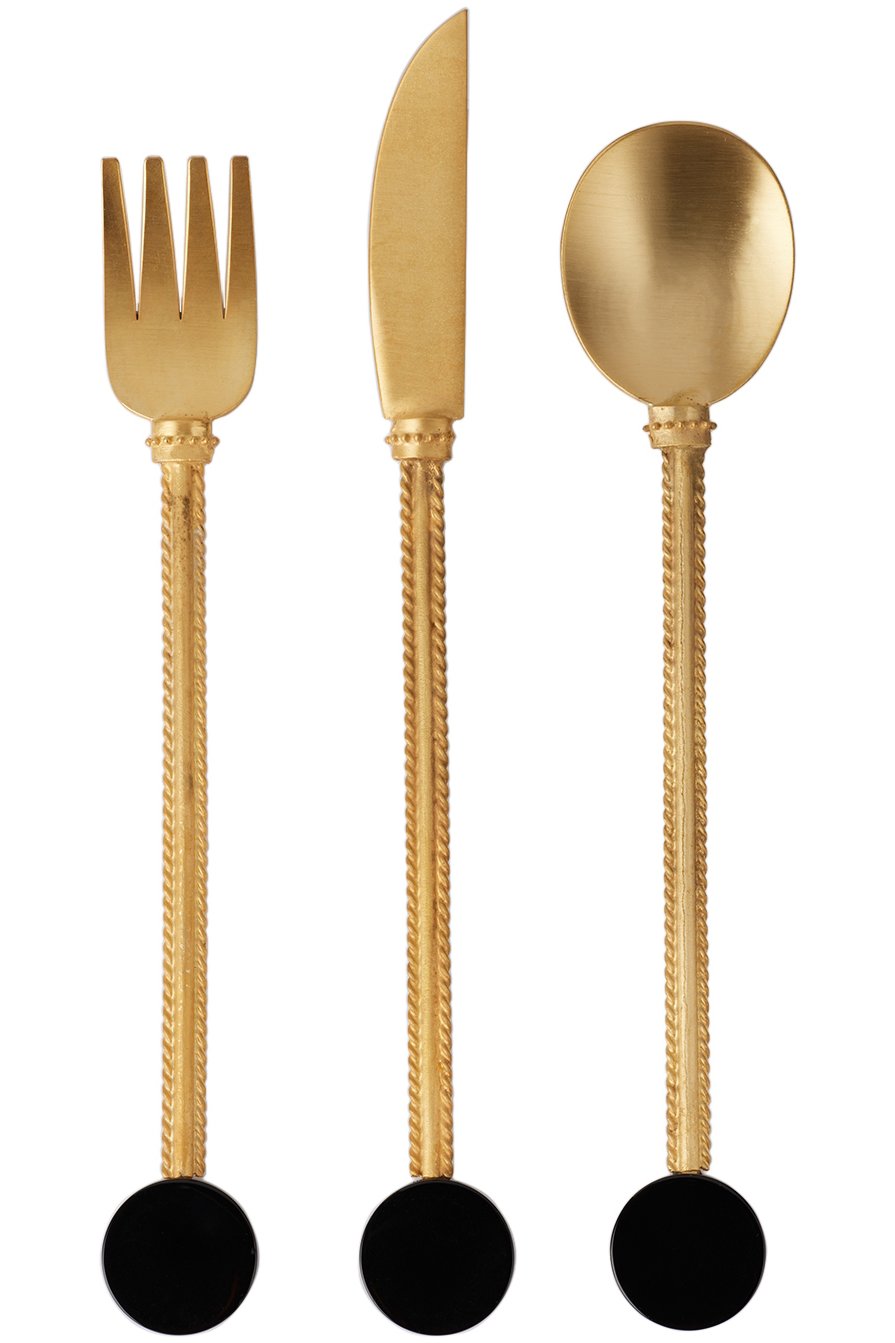 Natalia Criado - Gold Stone Cutlery Set