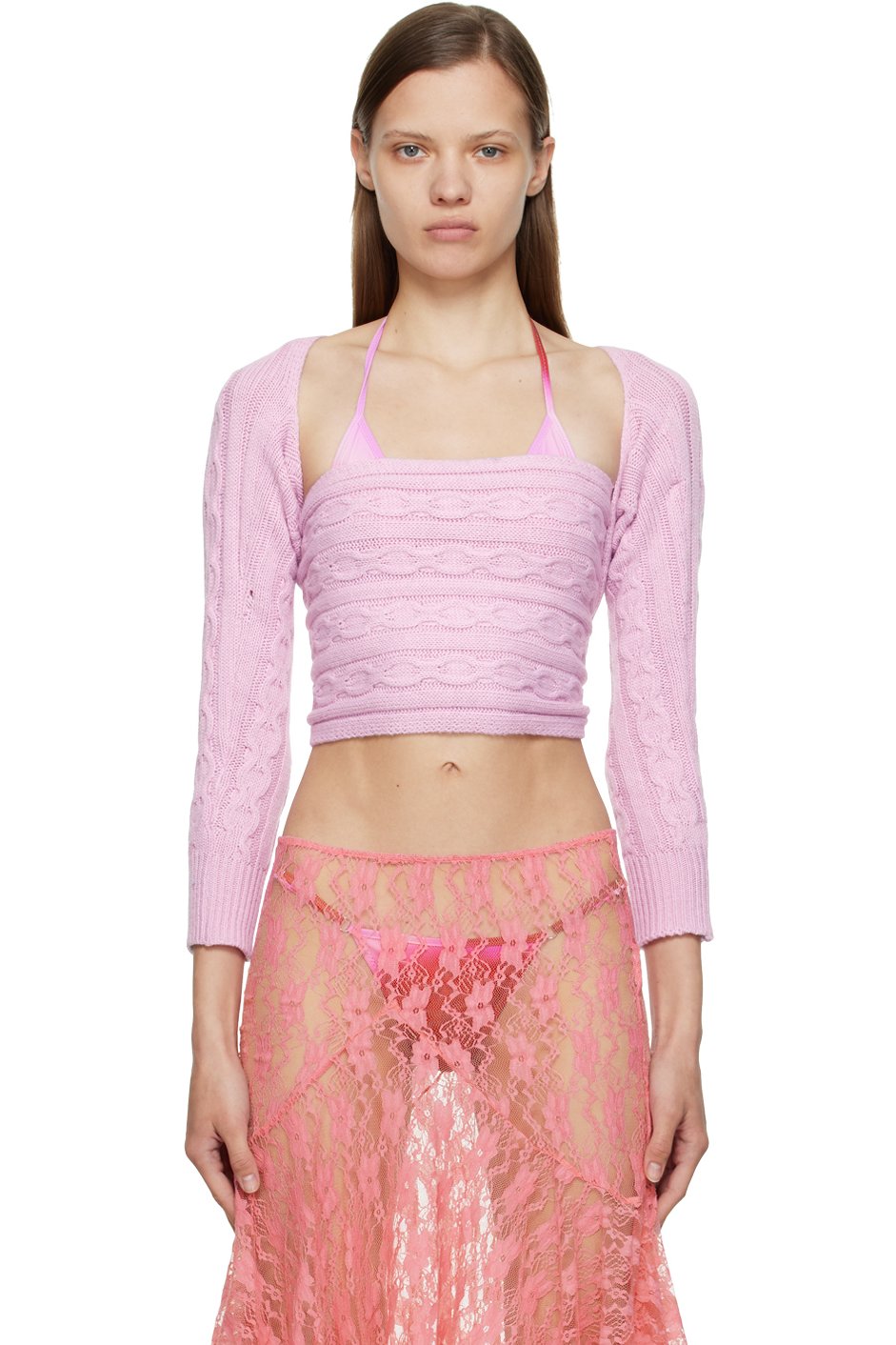 Gimaguas - Pull Mariona rose exclusif à SSENSE