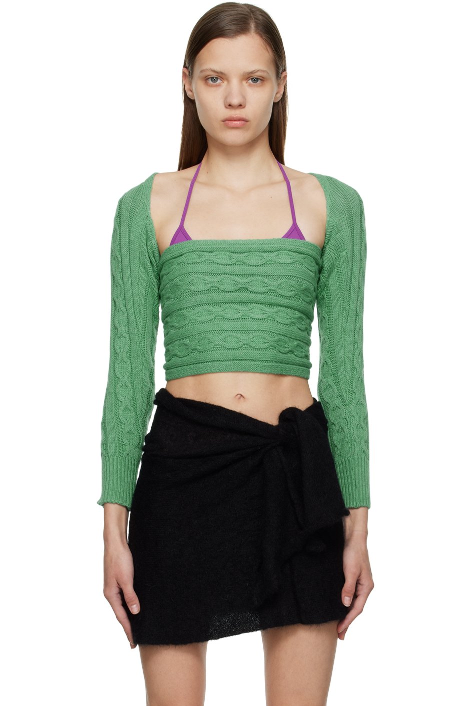 Gimaguas - Pull Mariona vert exclusif à SSENSE