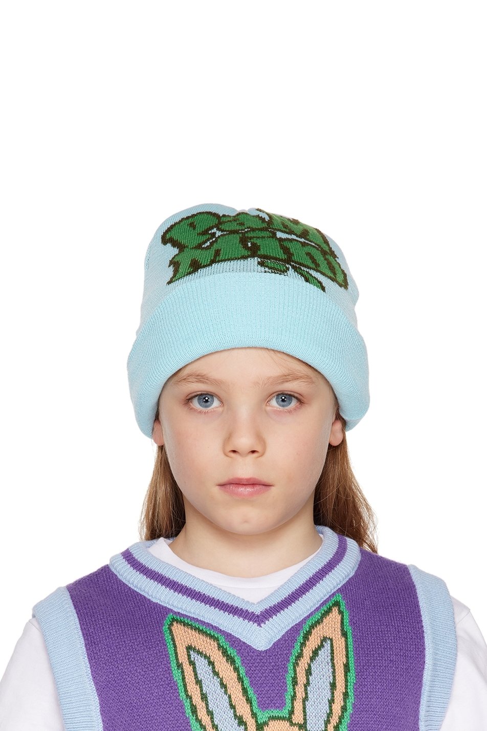 Perks and Mini - SSENSE Exclusive Kids Blue Beanie