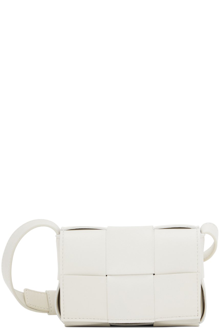 Bottega Veneta - Sac à bandoulière Cassete blanc