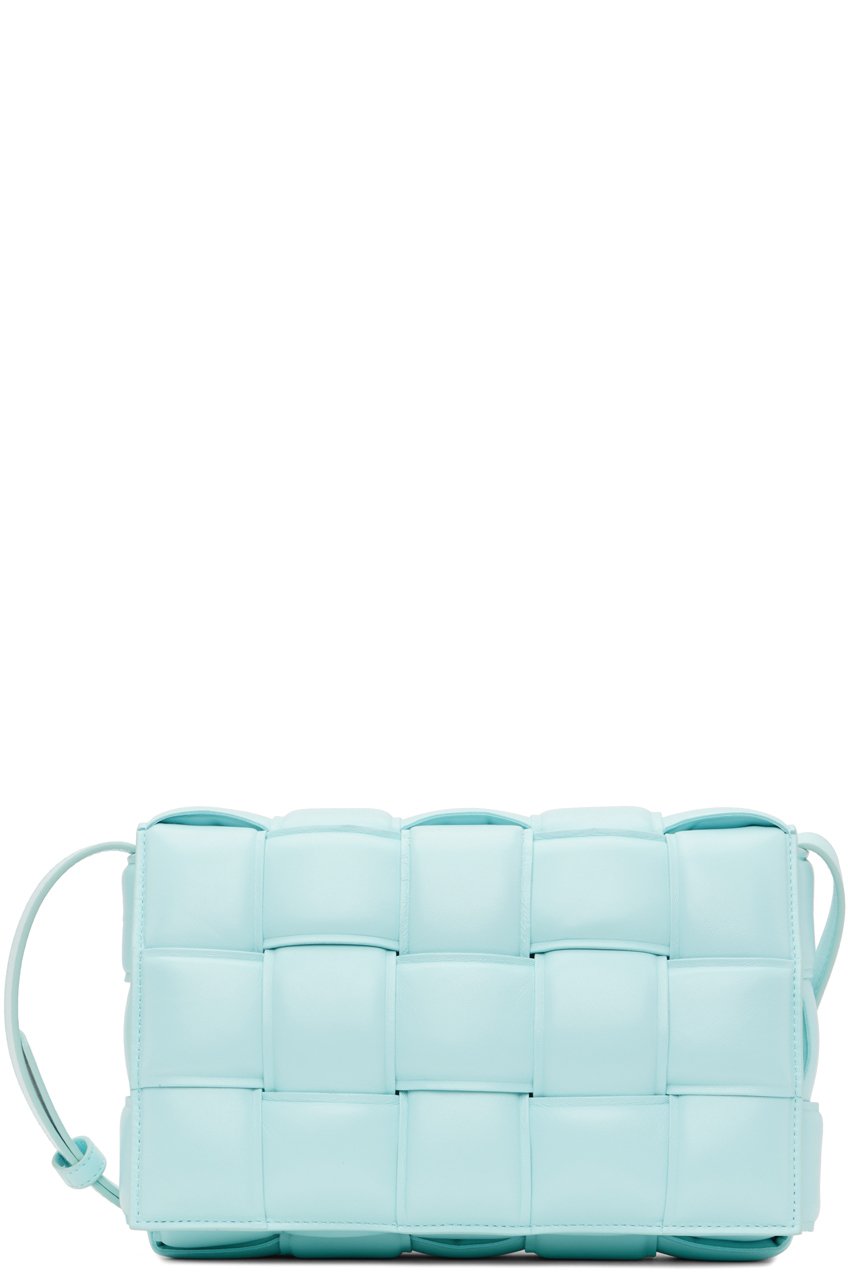 Bottega Veneta - Sac à bandoulière rembourré Cassette bleu