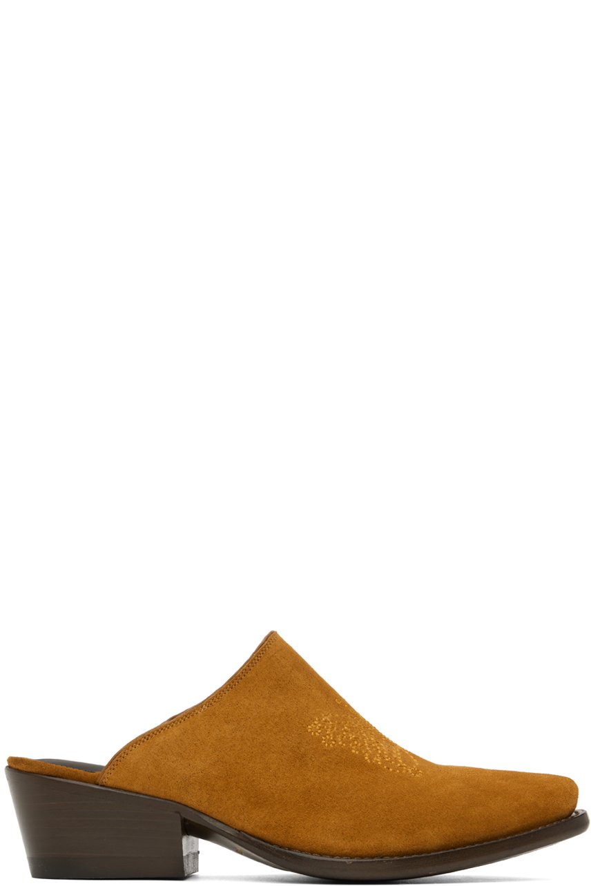 NEEDLES - Tan Papillon Mules