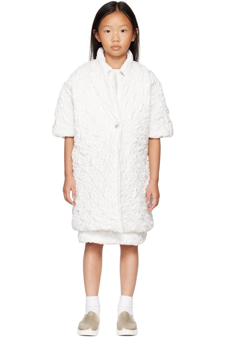 CRLNBSMNS - Kids White Bubble Shirt