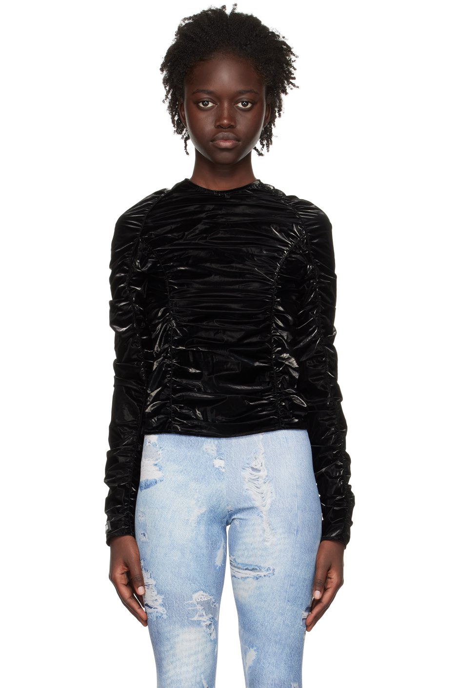 032c - Black Axel Long Sleeve T-Shirt