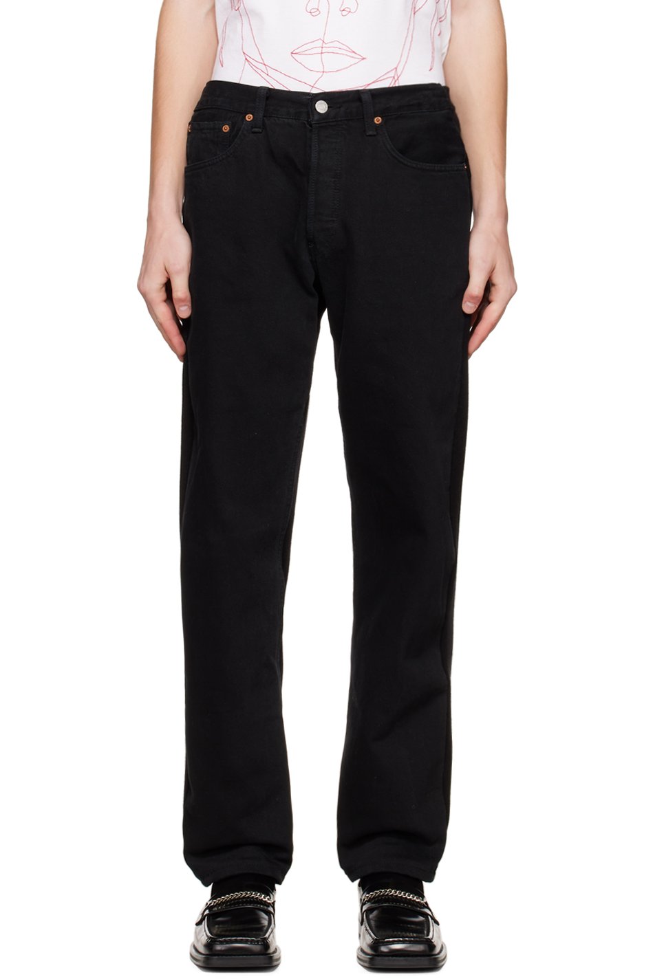 Bless - Black Jeansfrontjogger Sweatpants