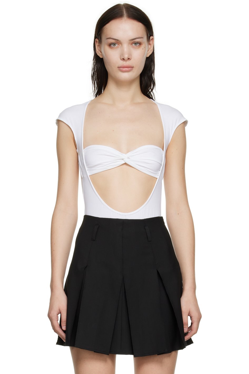 Beaufille - Justaucorps Baes blanc exclusif à SSENSE