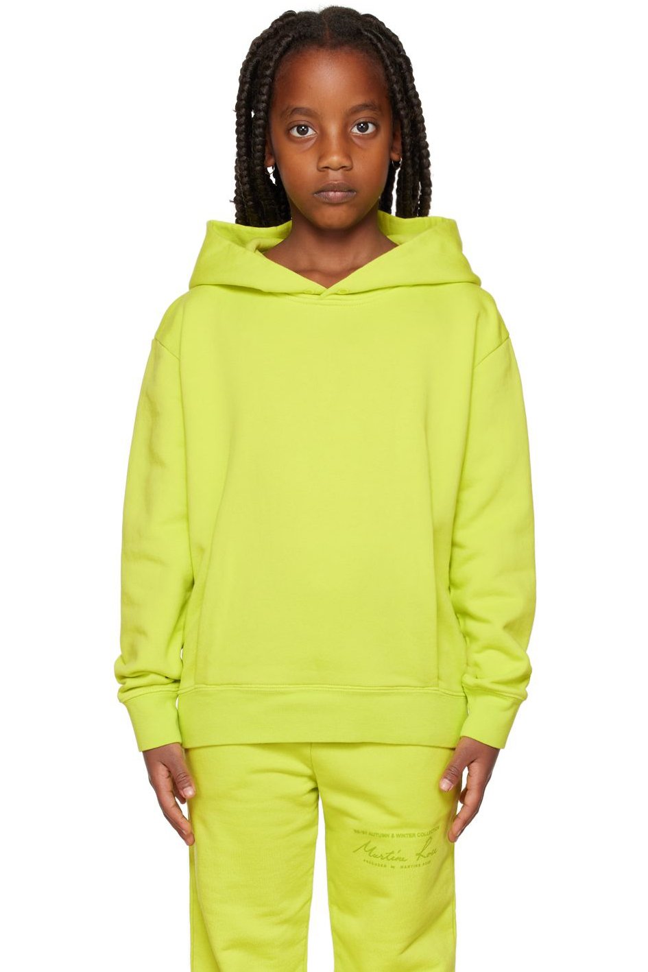 Martine Rose - SSENSE Exclusive Kids Green Hoodie