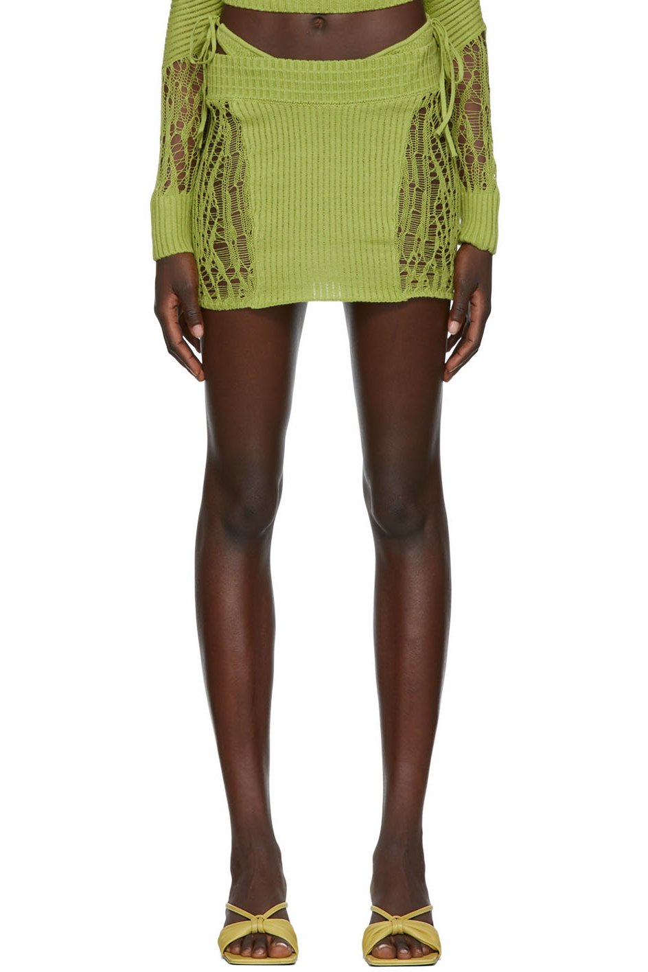 GUIZIO - Mini-jupe verte exclusive à SSENSE
