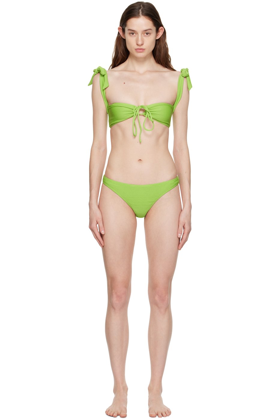 GUIZIO - Bikini Mona vert exclusif à SSENSE