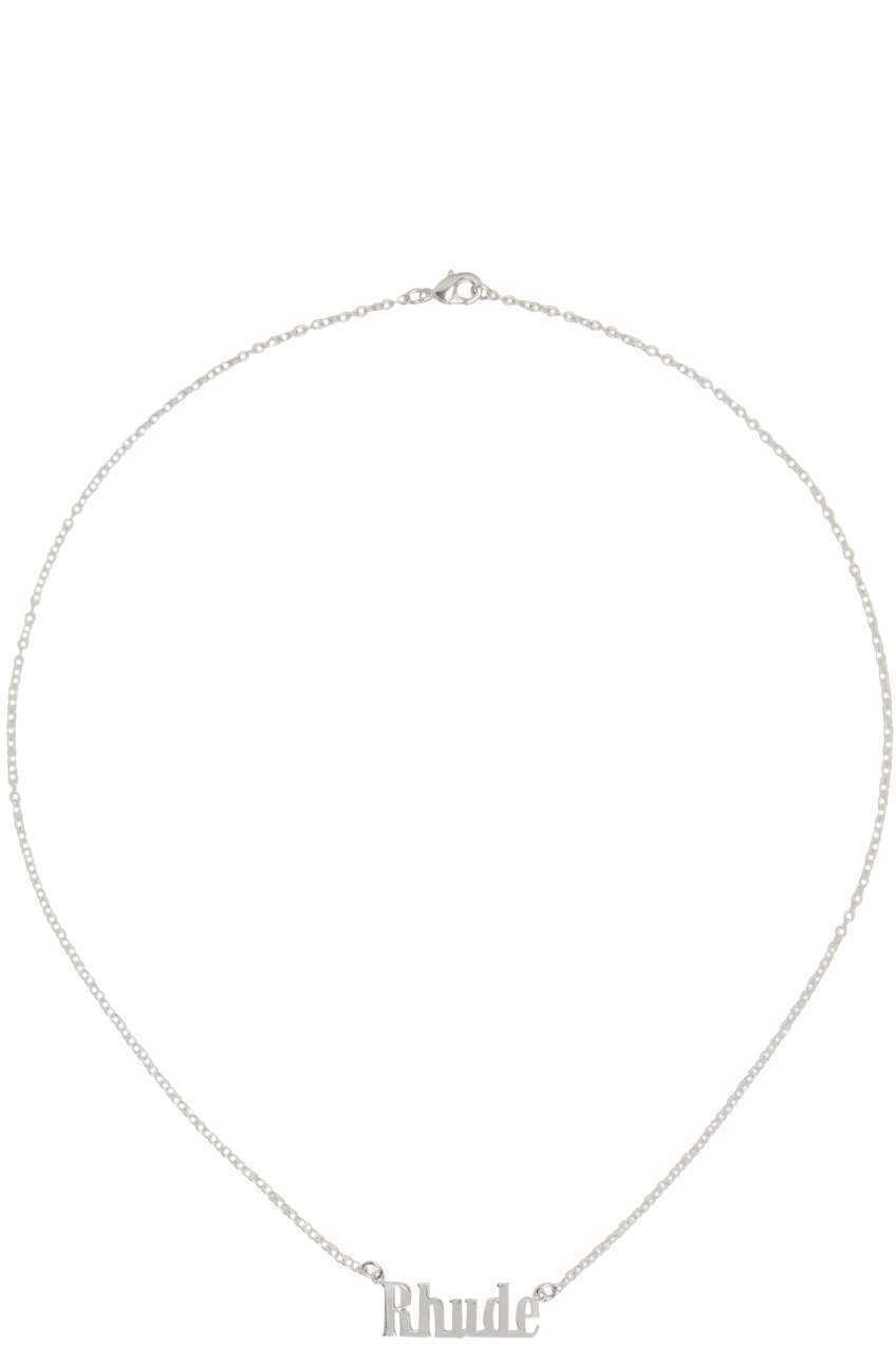 Rhude - Silver Logo Necklace