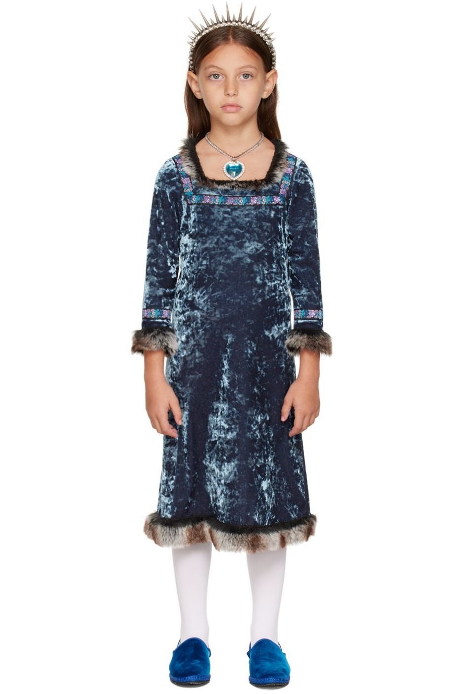 ANNA SUI MINI - SSENSE Exclusive Kids Blue Princess Halloween Costume Dress
