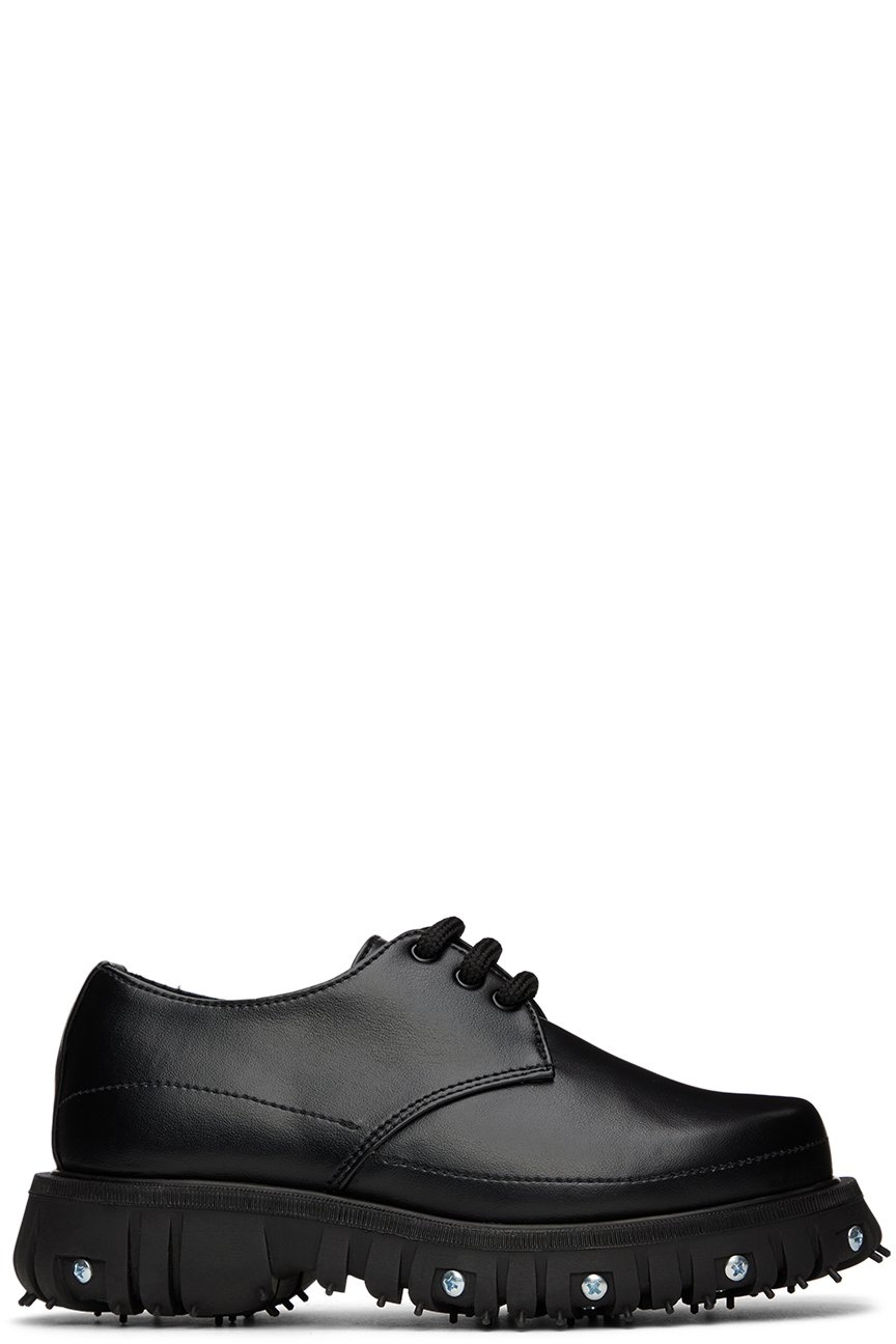 Phileo - Kids Black Lace-Up Derbys