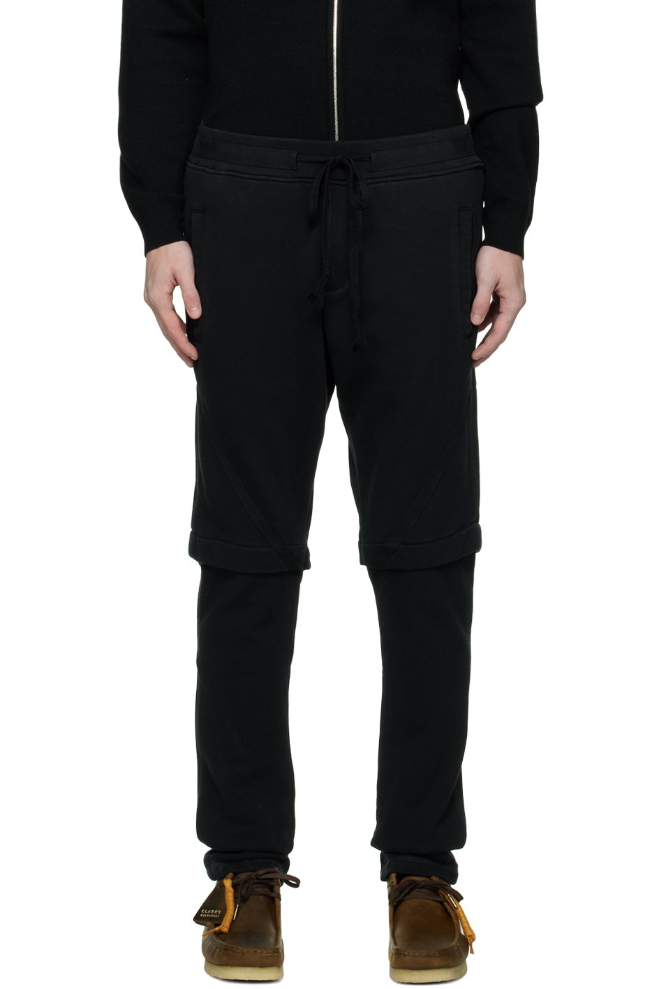 Greg Lauren - Black Drawstring Lounge Pants