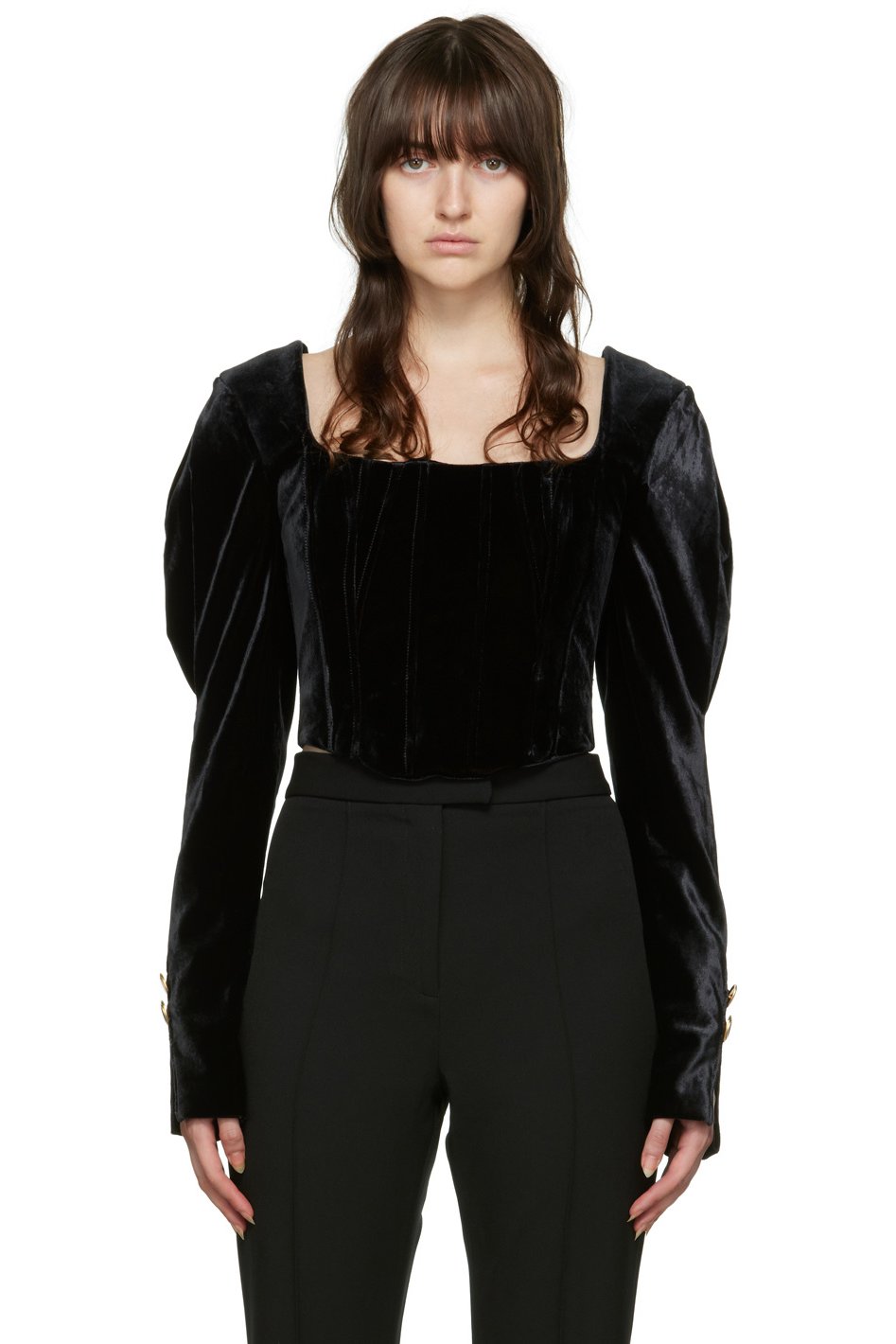 Maiden Name - Chemisier Chantal noir exclusif à SSENSE