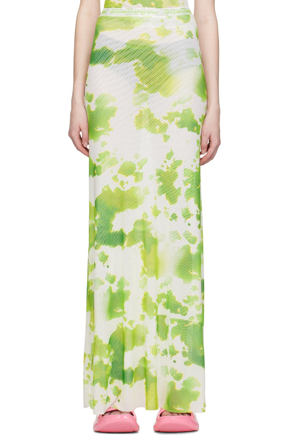 Ottolinger - Jupe longue verte exclusive à SSENSE
