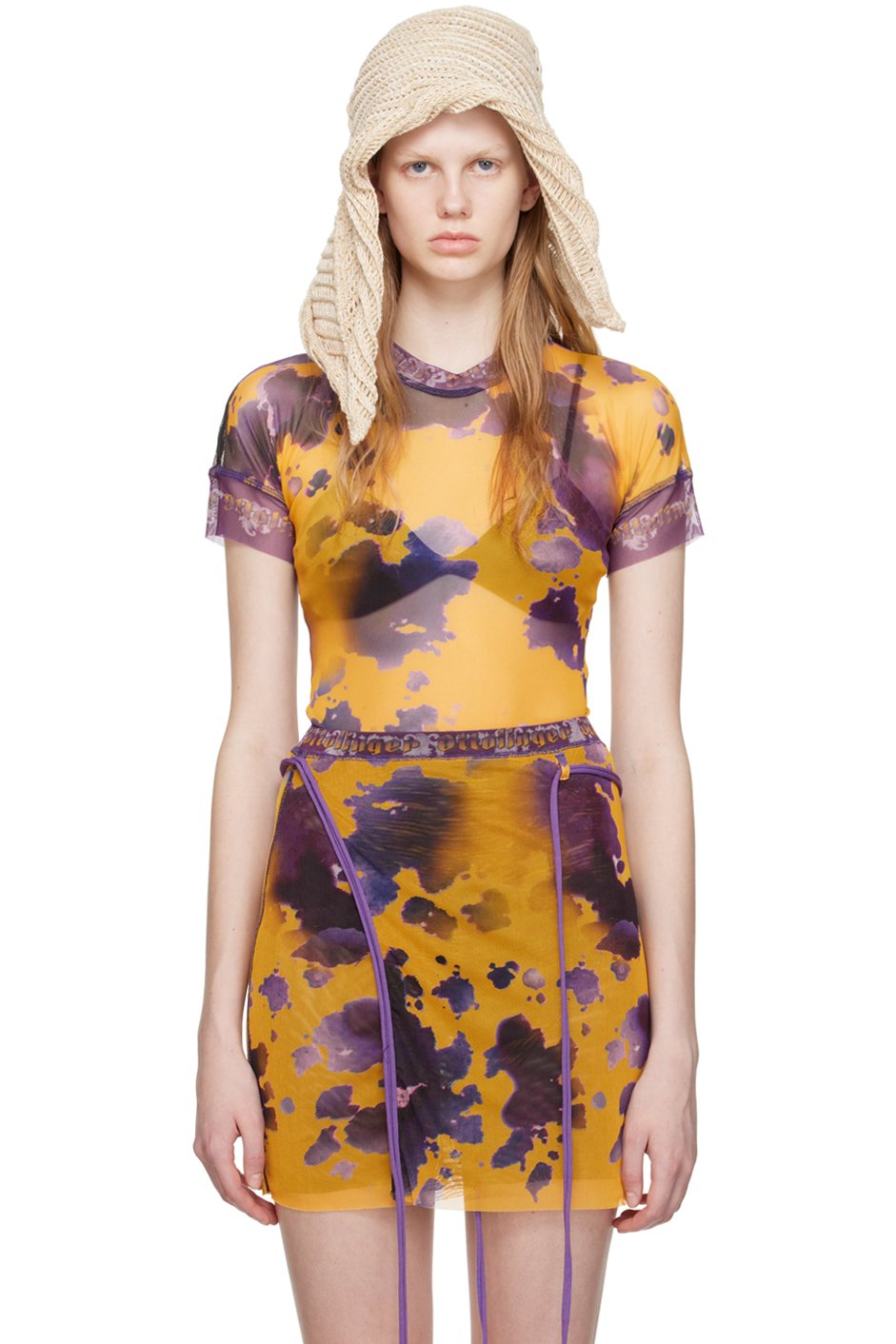 Ottolinger - T-shirt mauve exclusif à SSENSE
